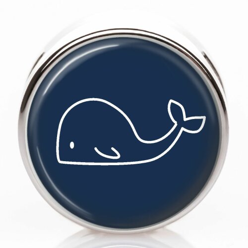 Schiebeperle Wal dunkelblau
