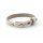 Leather bracelet, single twisted, colour: light grey