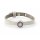 Leather bracelet, single twisted, colour: light grey