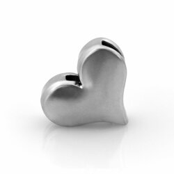Slider bead: heart- metal