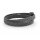 Leather bracelet, double twisted, colour: grey snake