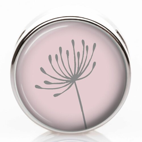 Schiebeperle Pusteblume rosa - 12mm