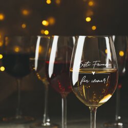 Weinglas Leonardo - Herzchen mit Wunschtext